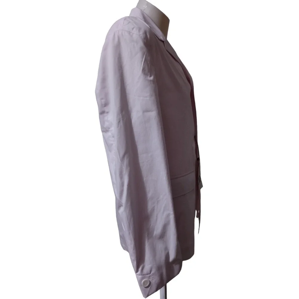 Zara Men's Blazer Suit Jacket 40 US 50 EUR Pale Pink Poplin Sportscoat Button Up